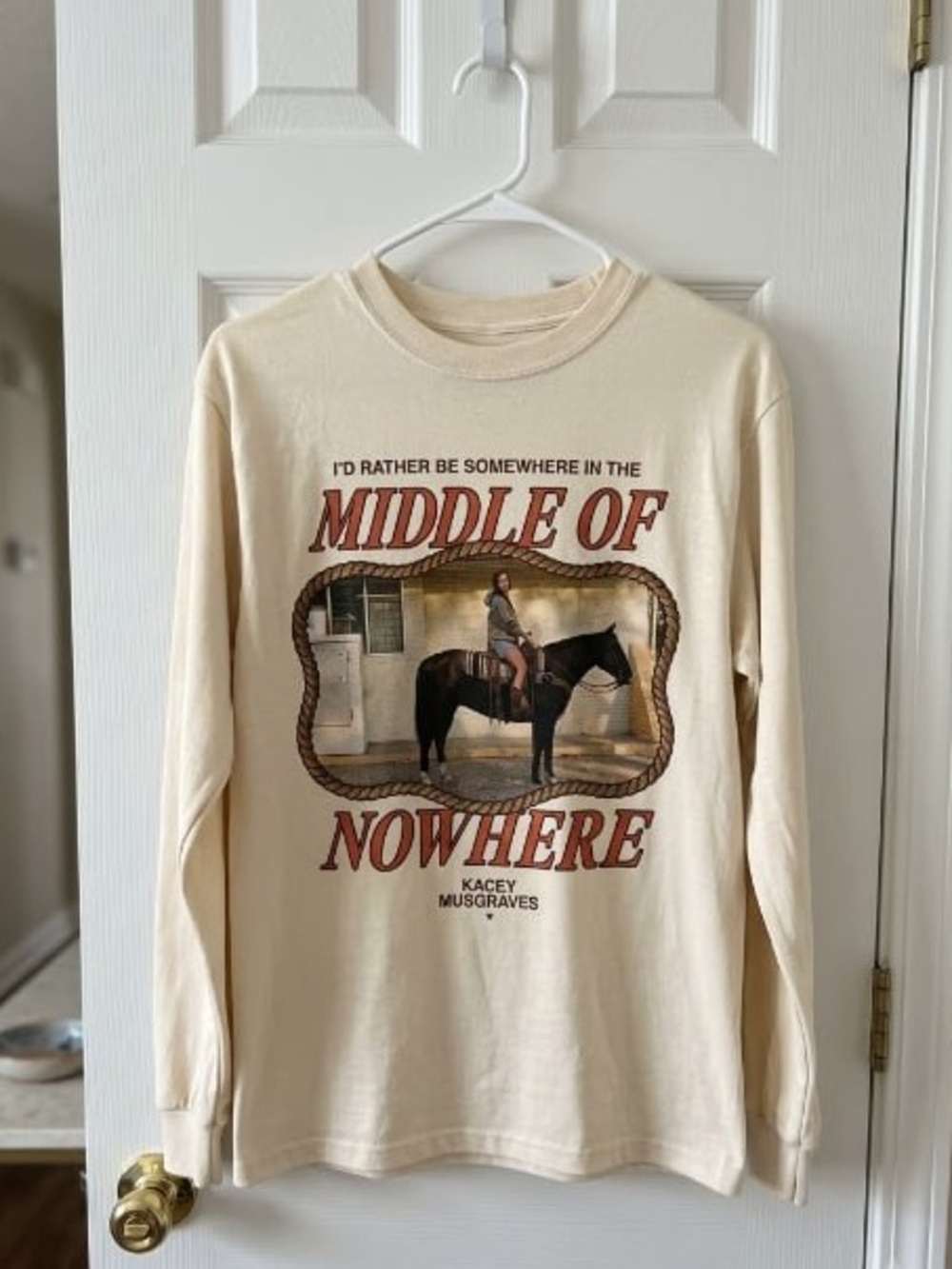 Kacey Musgraves Merch Middle Of Nowhere Tour 2026 Horse Unisex Longsleeve